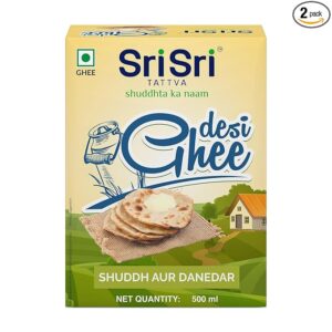 Sri Sri TATTVA shuddhta ka naam Desi Ghee - 500ml Shuddh Aur Danedar