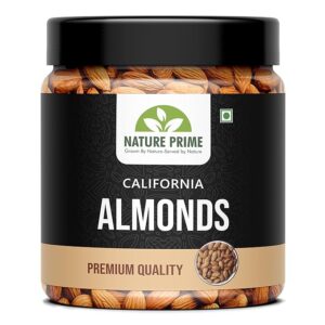 Nature Prime 100% Natural and Premium California Almond 1 kg | Quality Badam Giri | - Almonds - Rich in Protein and Increase Stamina | Real Nuts | Whole Natural Badam Dry Fruits