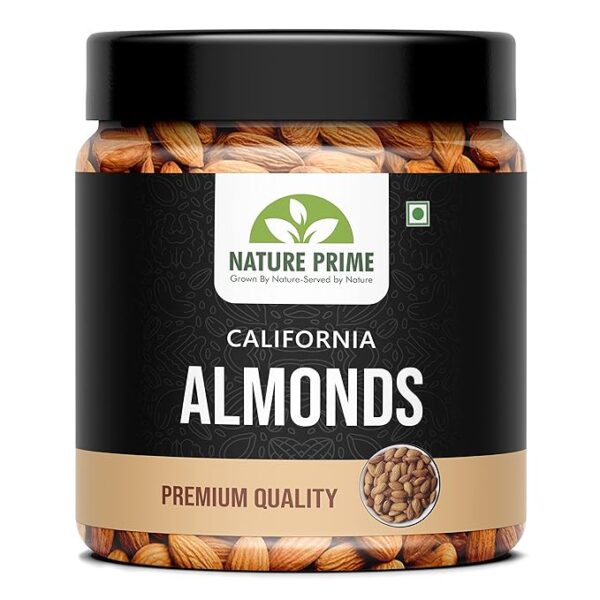 Nature Prime 100% Natural and Premium California Almond 1 kg | Quality Badam Giri | - Almonds - Rich in Protein and Increase Stamina | Real Nuts | Whole Natural Badam Dry Fruits