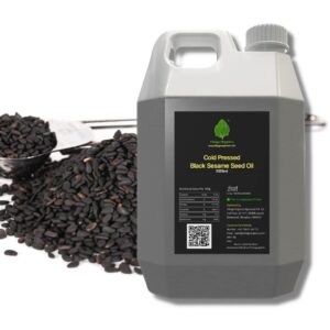 Village-Organica Cold Pressed Natural|Organic|Chemical Free Black Sesame Oil|Gingelly Oil For Cooking|Skin Care|Hair Growth|Body Massage|Oil Pulling(5000ml), 5 litre |