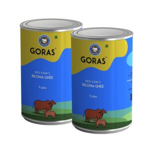 Goras Desi Cow's Bilona Ghee | 2 Litre | 100% Authentic Ghee with Rich Aroma