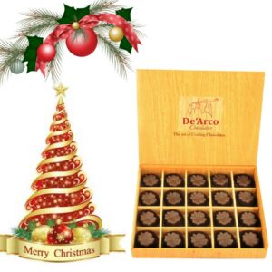 De'Arco Chocolatier Christmas Chocolates, De'arco Christmas Greetings Box, Christmas Chocolate, Gift, Christmas Chocolate Box, Christmas Gifts Chocolate, Decadent, 270 g