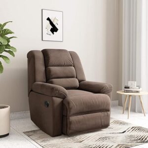 Amazon Brand - Solimo Musca 1 Seater Fabric Recliner (Brown)