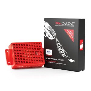 CARCAT Ultrasound Rat Repellent for Automobiles - 4th Gen car rat repellent - CARCAT-RED