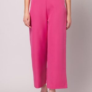 Hot Pink High Waist Straight Trousers