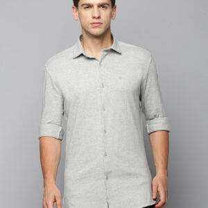 Men's Grey Slim Fit Shirt