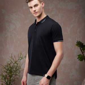 Men's Black Polo T-shirt